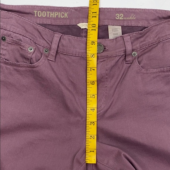 J. Crew Toothpick Ankle Zip  Jeans  32 - Picture 7 of 16